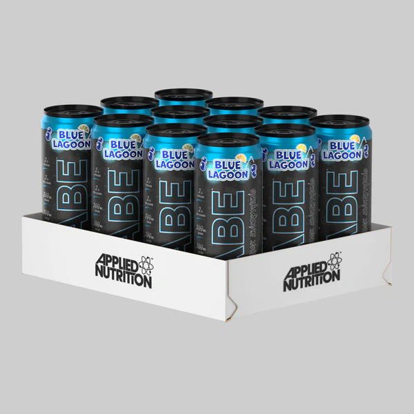 ABE ENERGY & PERFORMANCE PRE WORKOUT drink CANS blue lagoon