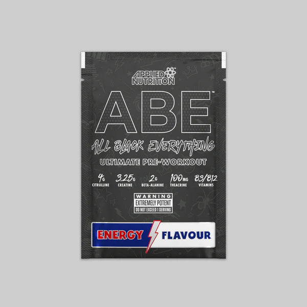 ABE ULTIMATE PRE WORKOUT SAMPLES energy flavour