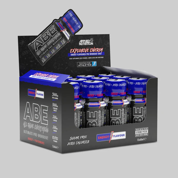 ABE ULTIMATE PRE WORKOUT SHOT 60ML 12 PACK energy flavour