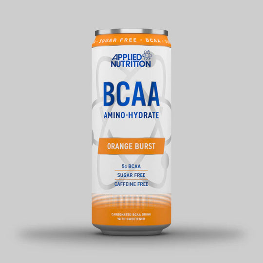 BCAA CAFFEINE FREE - DRINK CANS 330ML 6 PACK orange flavour