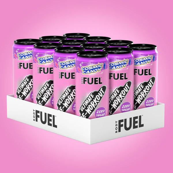 BODYFUEL™ Pre Workout Energy Drink 330ml X 12 PACK cosmic candy