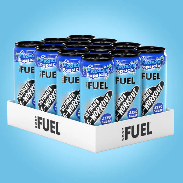 BODYFUEL™ Pre Workout Energy Drink 330ml X 12 PACK frozen popsicle