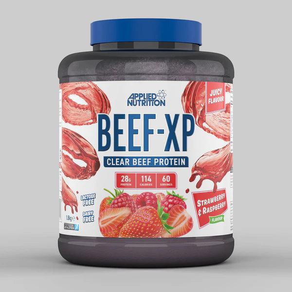 Beef XP clear beef protein by applied nutrition strawberry raspberry