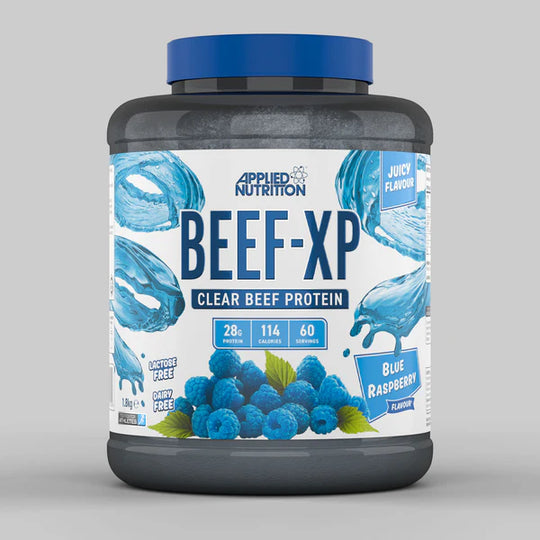 Beef XP clear beef protein by applied nutrition blue raspberry