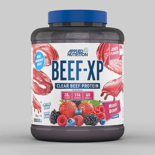 Beef XP clear beef protein by applied nutrition mixed berry