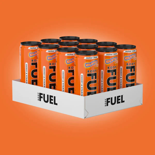 BODYFUEL™ 12 PACK 330ML ENERGY CANS orange