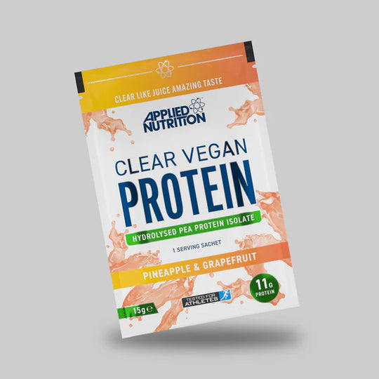 CLEAR VEGAN SAMPLE SACHET pineapple grapefruit flavour, sports supplement nutrition by applied nutrition