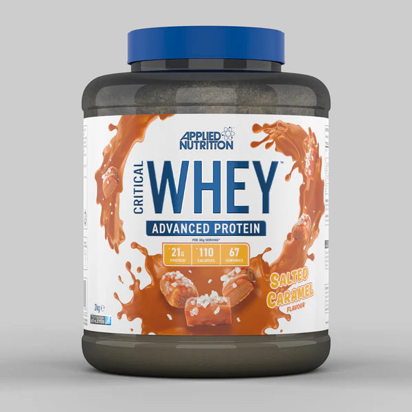 CRITICAL WHEY PROTEIN 2KG advanced protein, Applied Nutrition salted caramel flavour