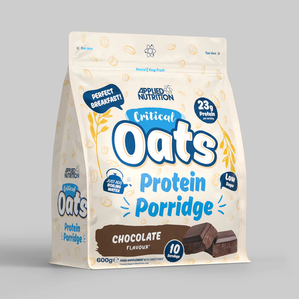 CRITICAL OATS PROTEIN PORRIDGE 600G with MCT powder applied nutrition chocolate flavour