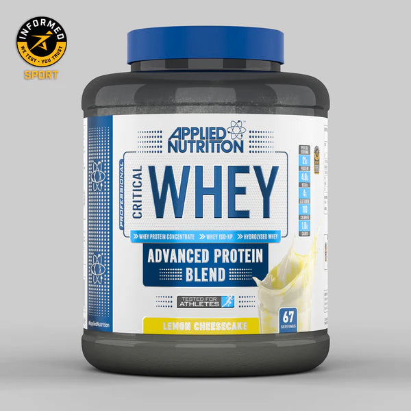 CRITICAL WHEY PROTEIN 2KG advanced protein, Applied Nutrition lemon cheesecake flavour