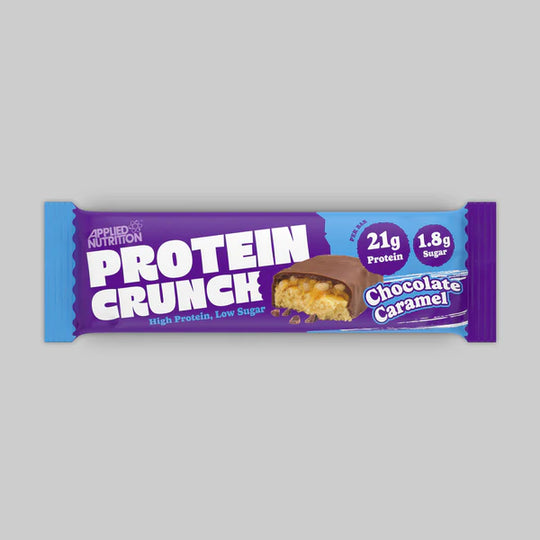 CRUNCH PROTEIN BAR by Applied Nutrition. chocolate caramel crunch