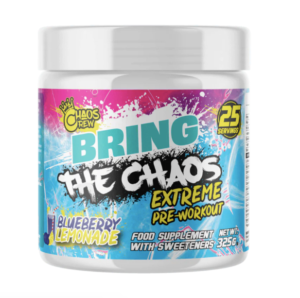 Chaos Crew Bring The Chaos Extreme Pre-Workout V3 blueberry and lemonade