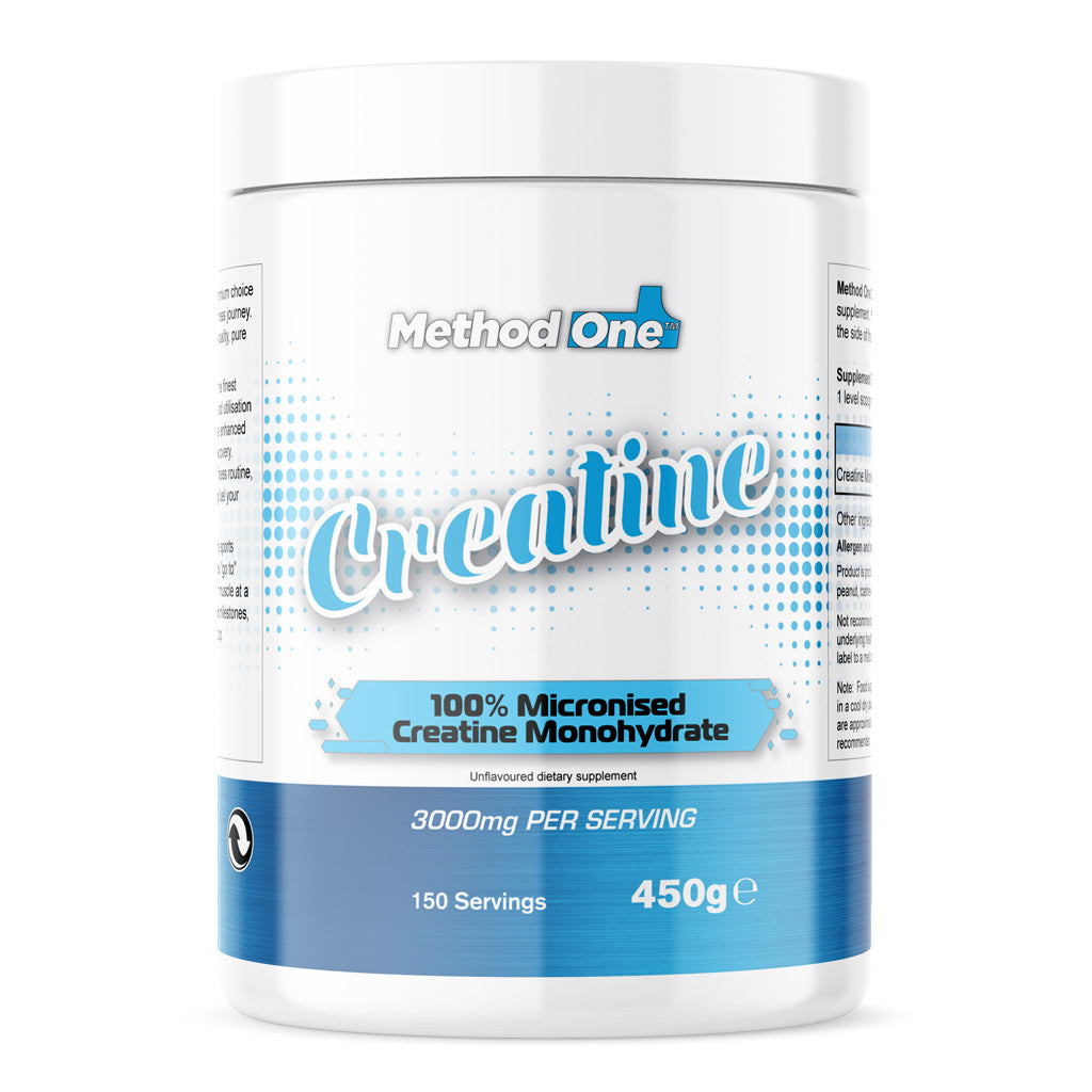 CREATINE MONOHYDRATE Method One, unflavoured, Creatine Powder supplement enhance athletic performance, increase muscle strength, support muscle growth sports supplement